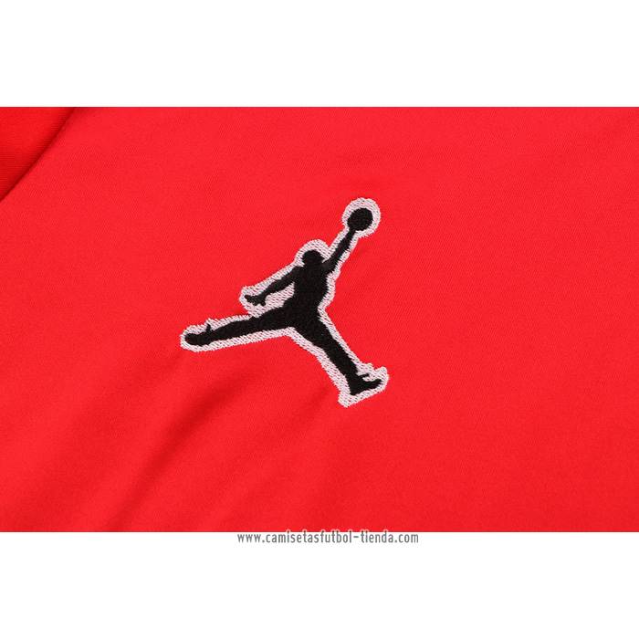 Chandal del Paris Saint-Germain Jordan 2022 2023 Manga Corta Rojo - Pantalon Corto